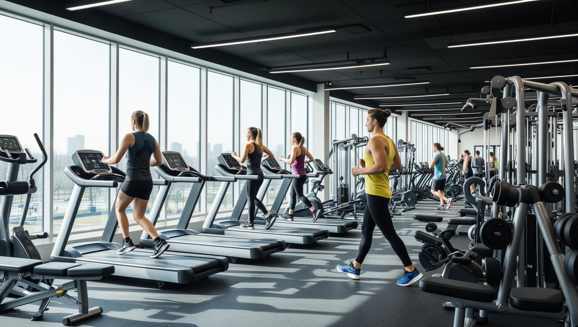 Fitnessstudios Hintergrundbild